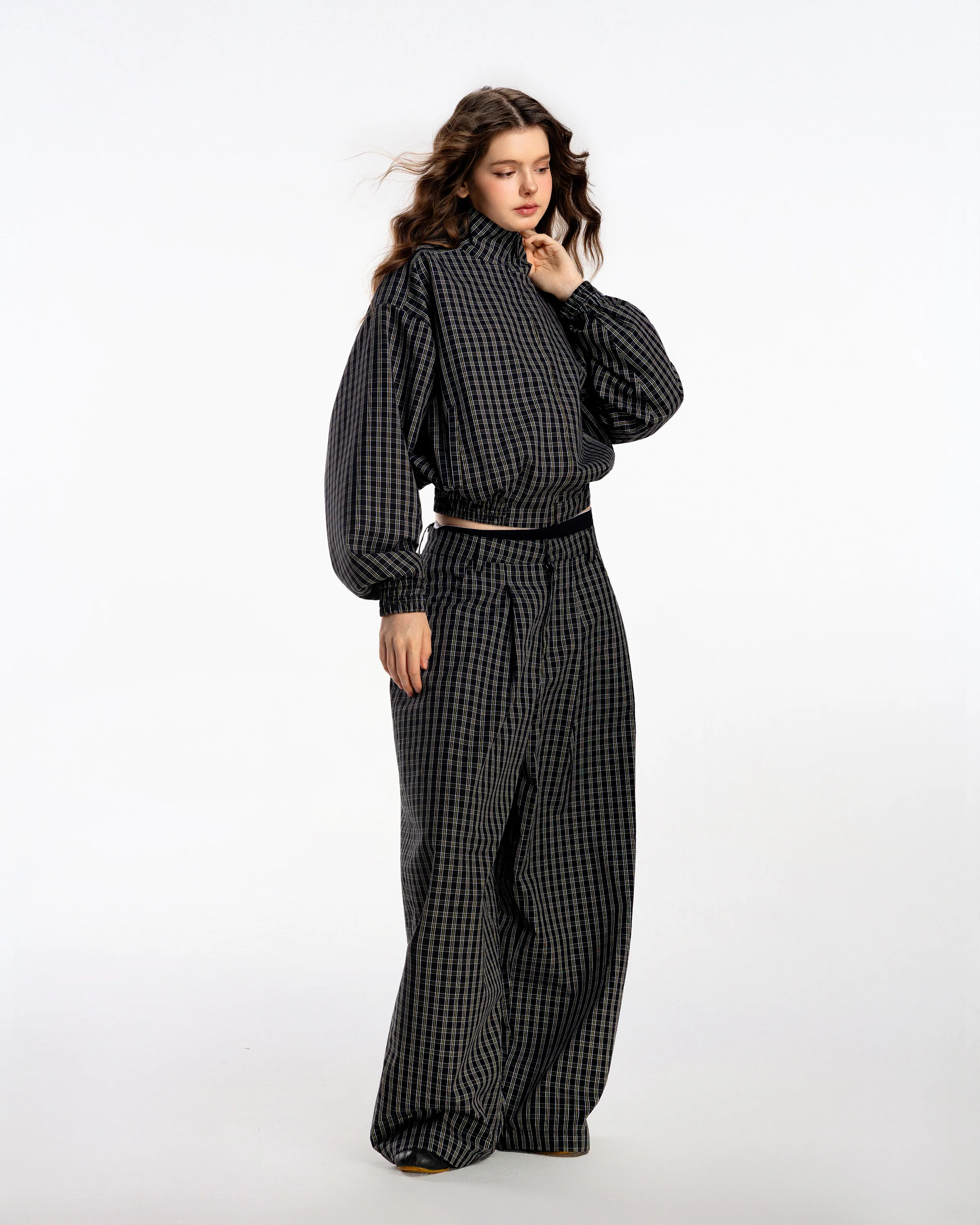 Gingham Uniform Set - Golden Noir - Image 3