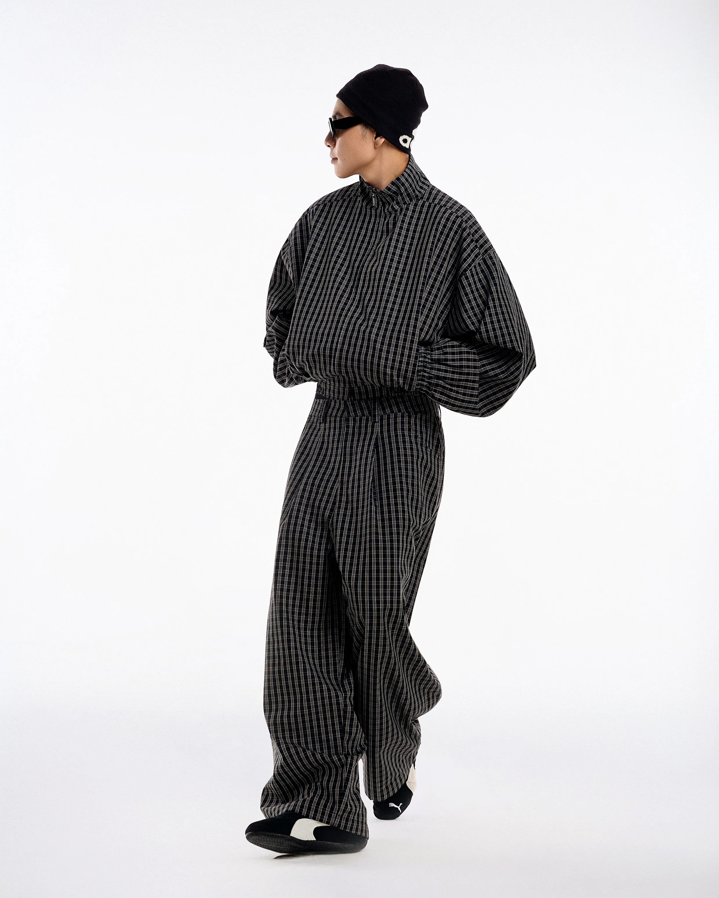 Gingham Uniform Set - Golden Noir - Image 6
