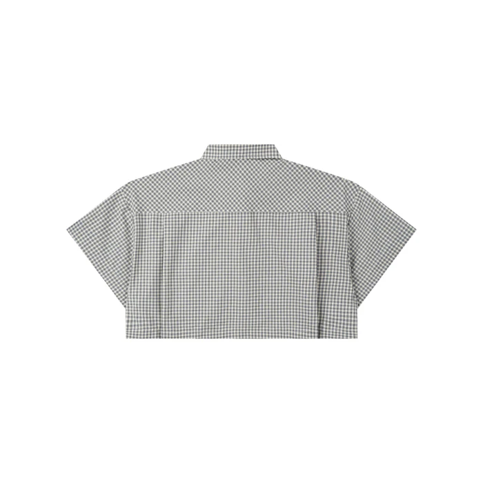 Gingham Crop Shirt - Image 10