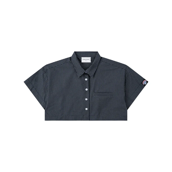 Gingham Crop Shirt - Image 5