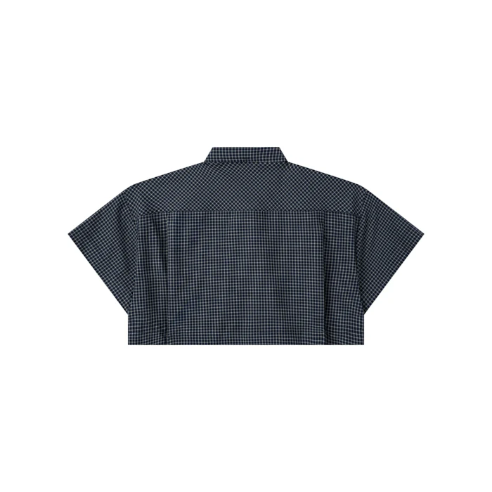 Gingham Crop Shirt - Image 6