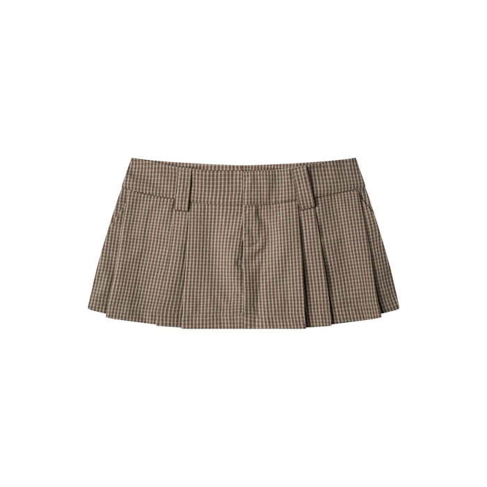 Gingham Mini Skirt - Image 24
