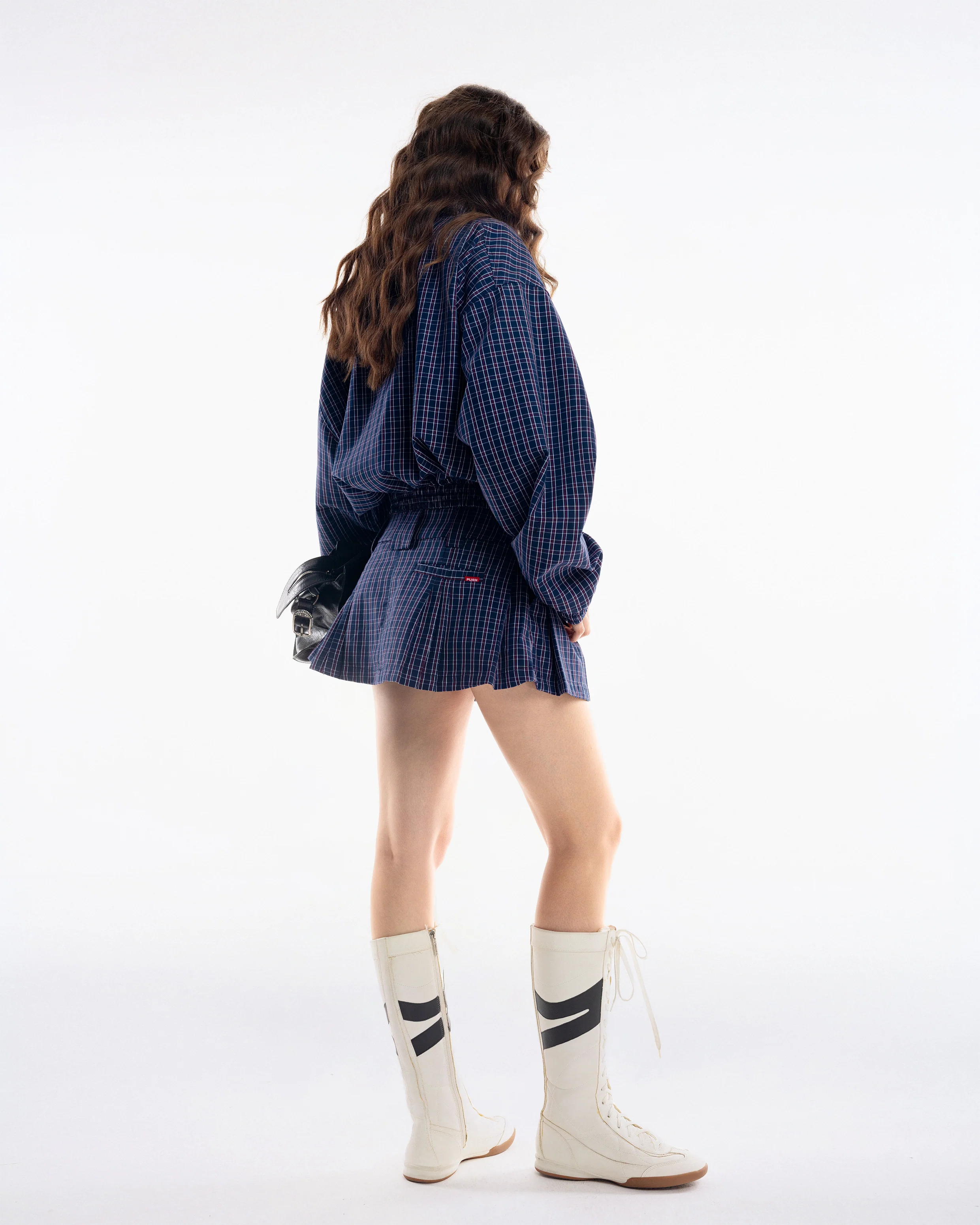 Gingham Mini Skirt - Image 29