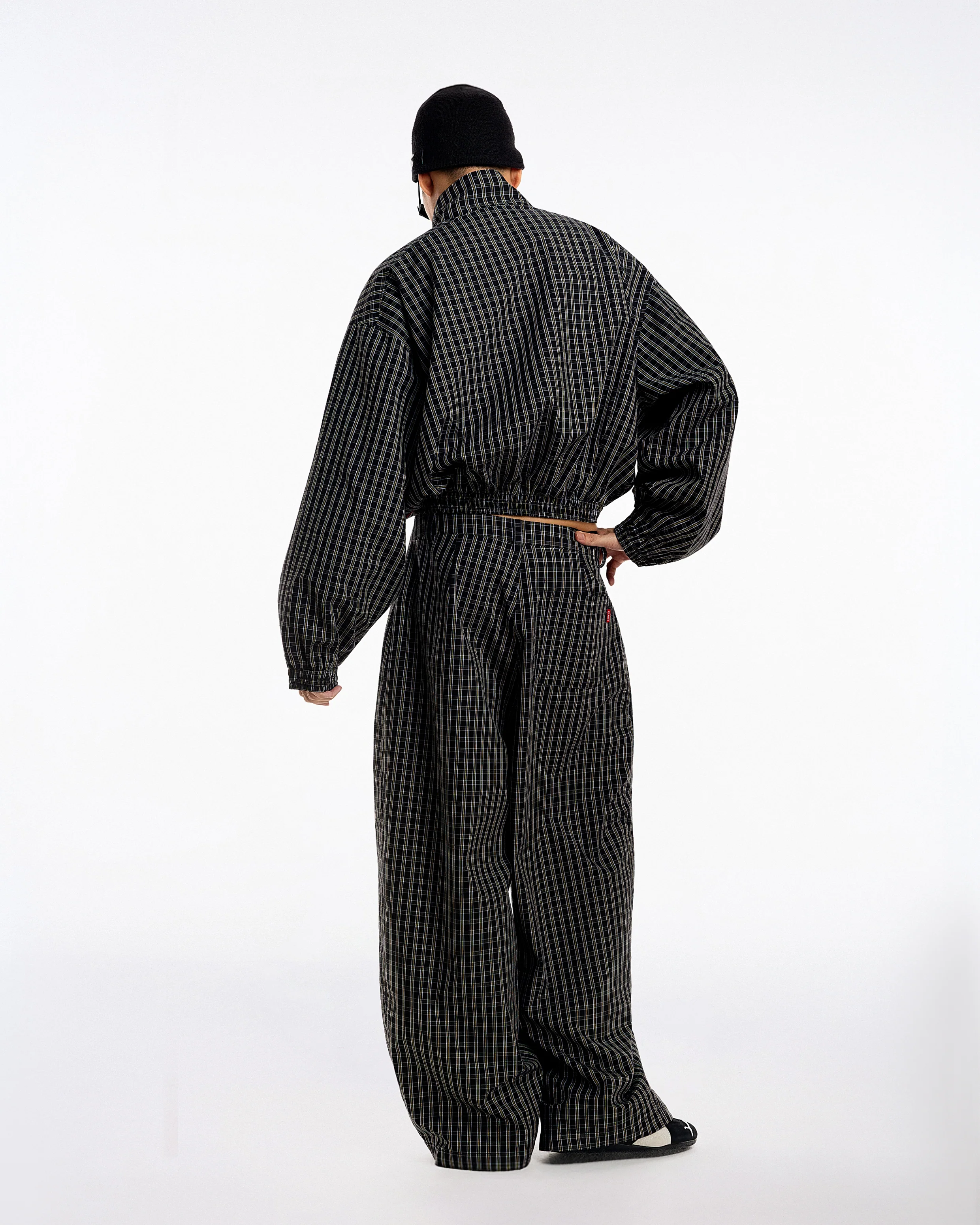 Gingham Wide Pants - Image 12
