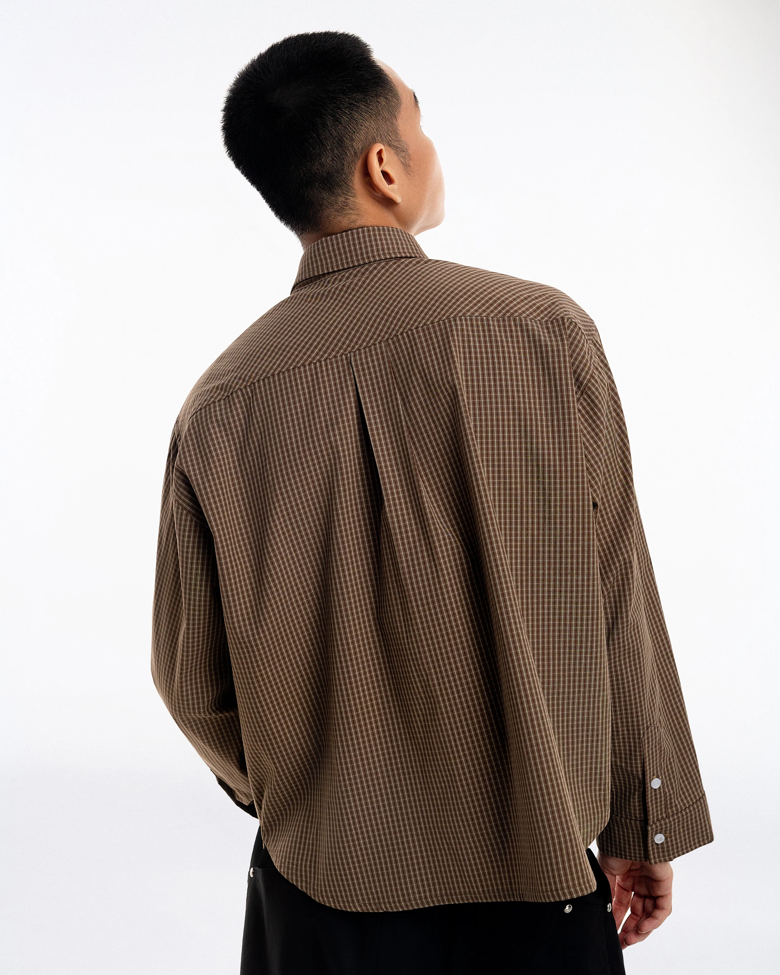 Gingham Oversize Shirt - Image 3