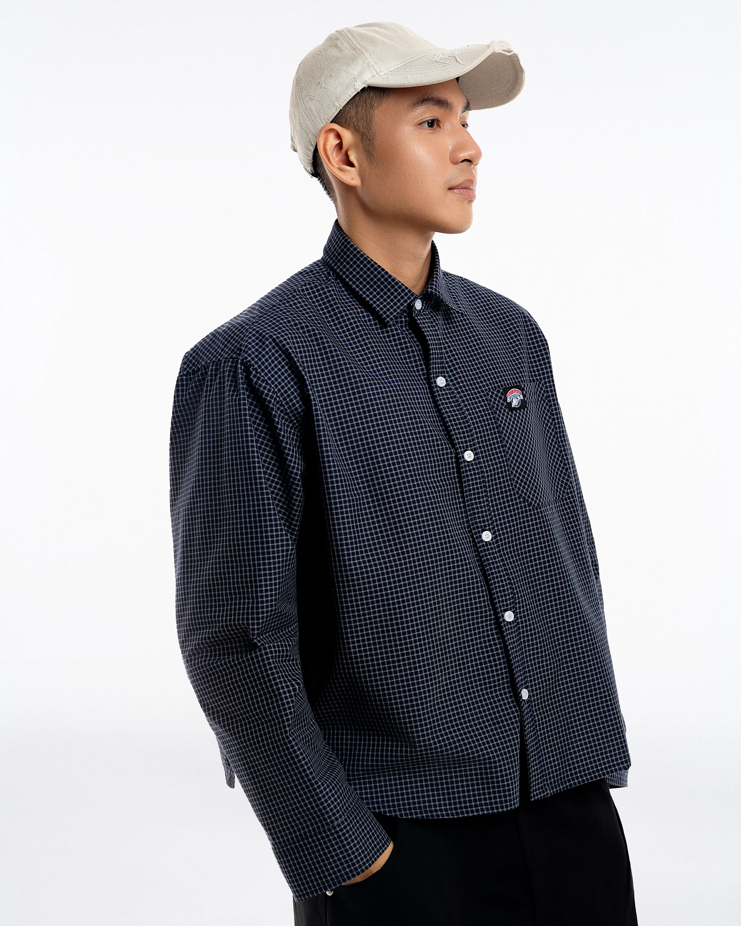 Gingham Oversize Shirt - Image 7