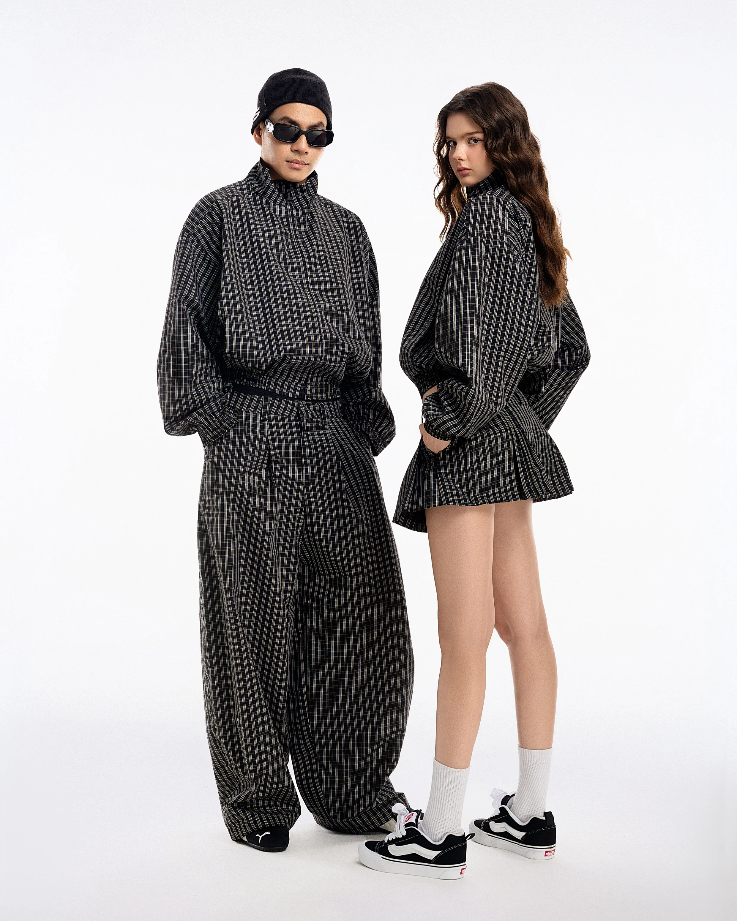 Gingham Zip Jacket - Image 13