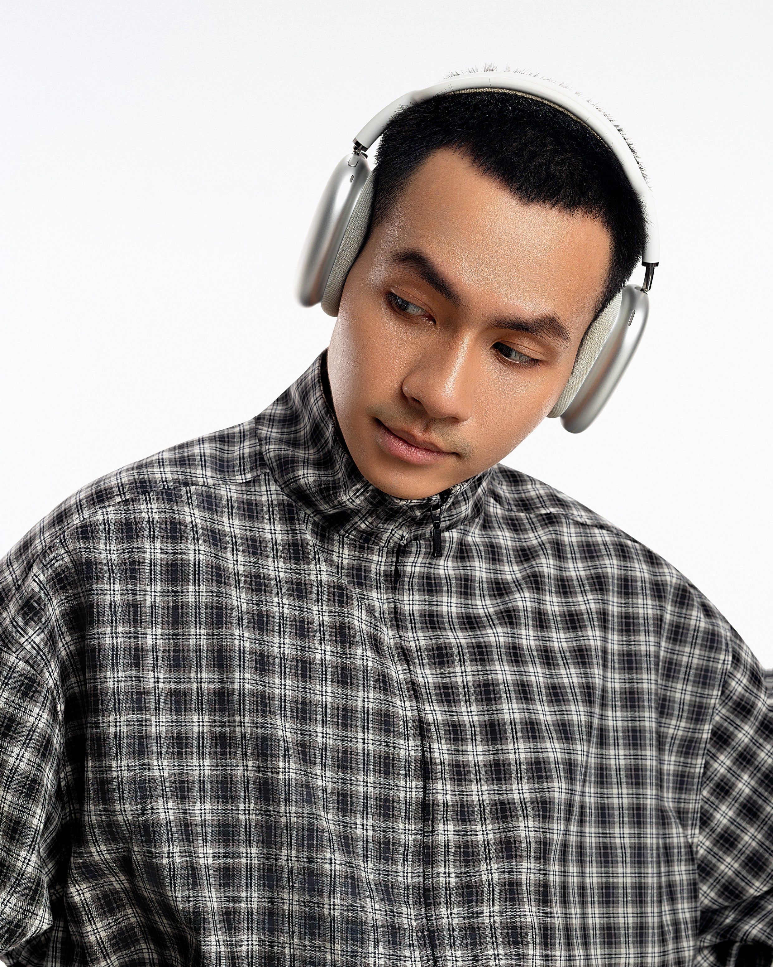 Gingham Zip Jacket - Image 4